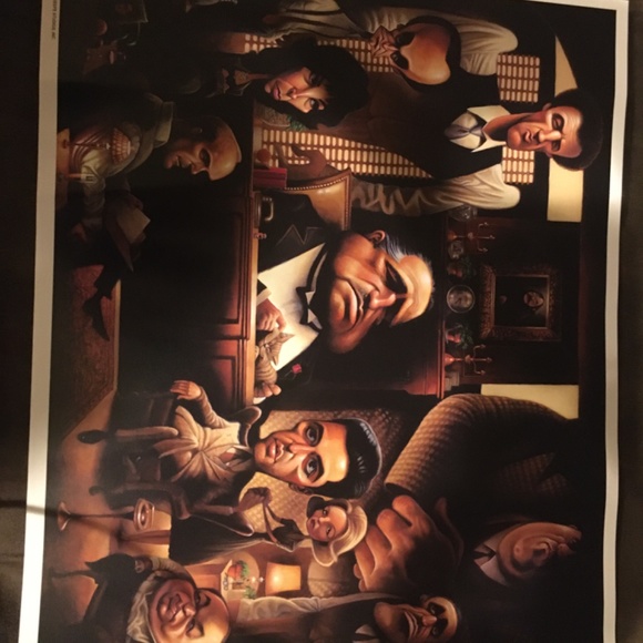 14” x 11” Gangster Last Supper Movie Poster - Picture 2 of 3